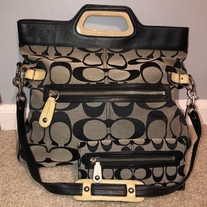 Coach Purse w/Crossbody Strap & Matching Wallet